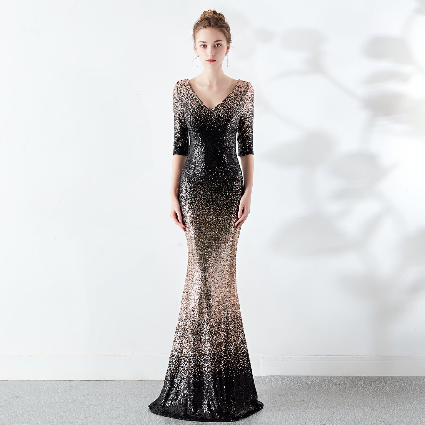 The Aurora Series #2 - Sequined Off-The-Shoulder Mermaid Evening Gowns
