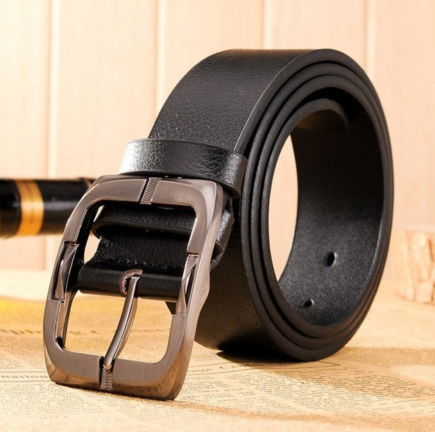 DiSandro Clothing: Genuine Leather Belt for Men, Alloy Buckle, 3.7cm Width