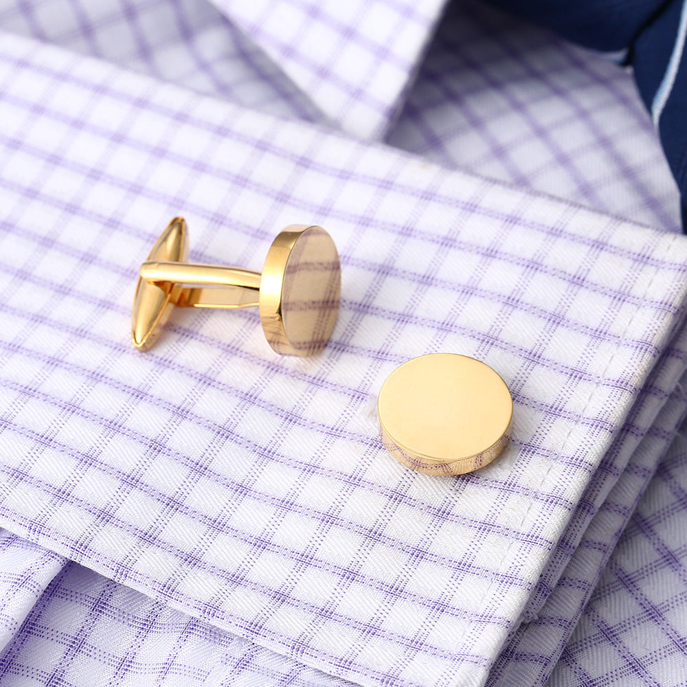 Round French Cufflinks