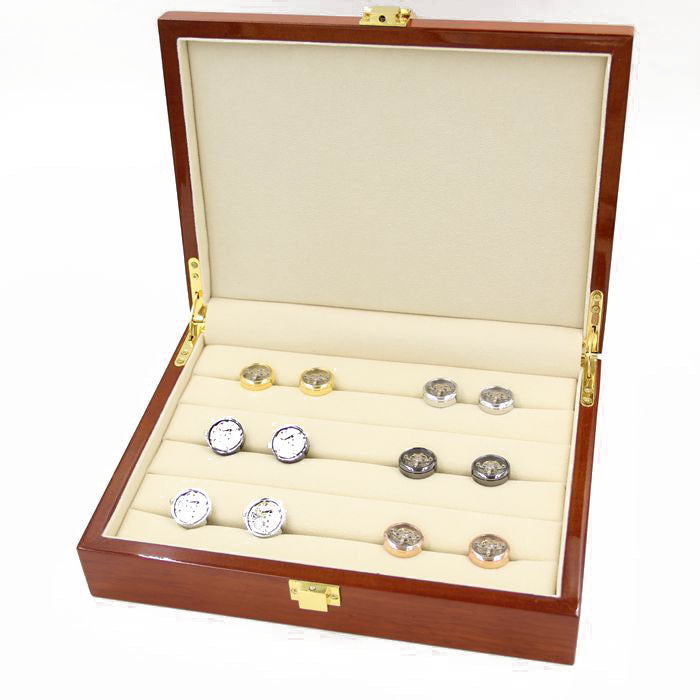 DiSandro Clothing: Premium Wooden Cufflinks Storage Box