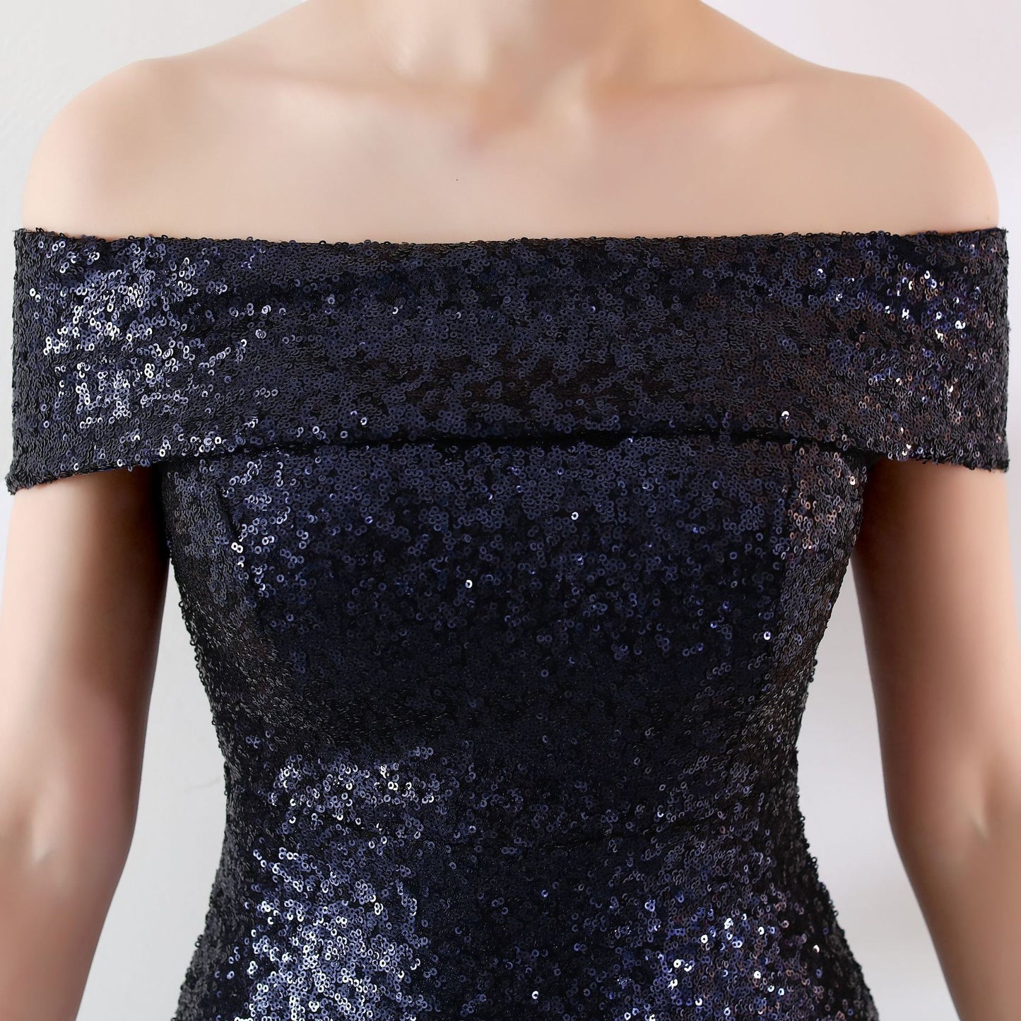 The Aurora Series #1 - Sequined off-the Shoulder Mermaid Evening Gowns