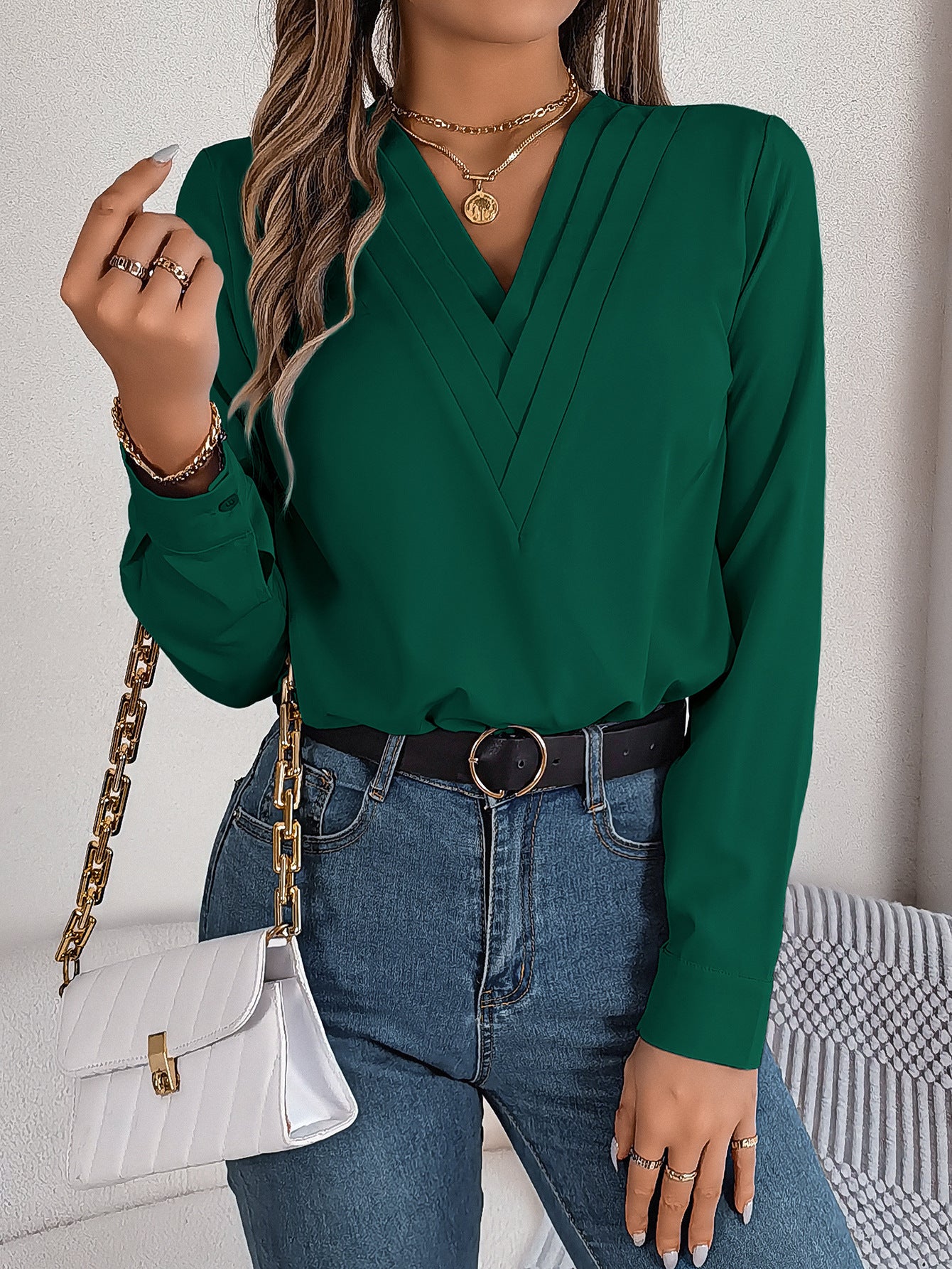DiSandro Clothing: Women’s Elegant Long Sleeve Blouse
