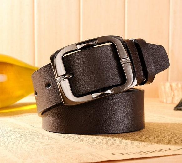DiSandro Clothing: Genuine Leather Belt for Men, Alloy Buckle, 3.7cm Width