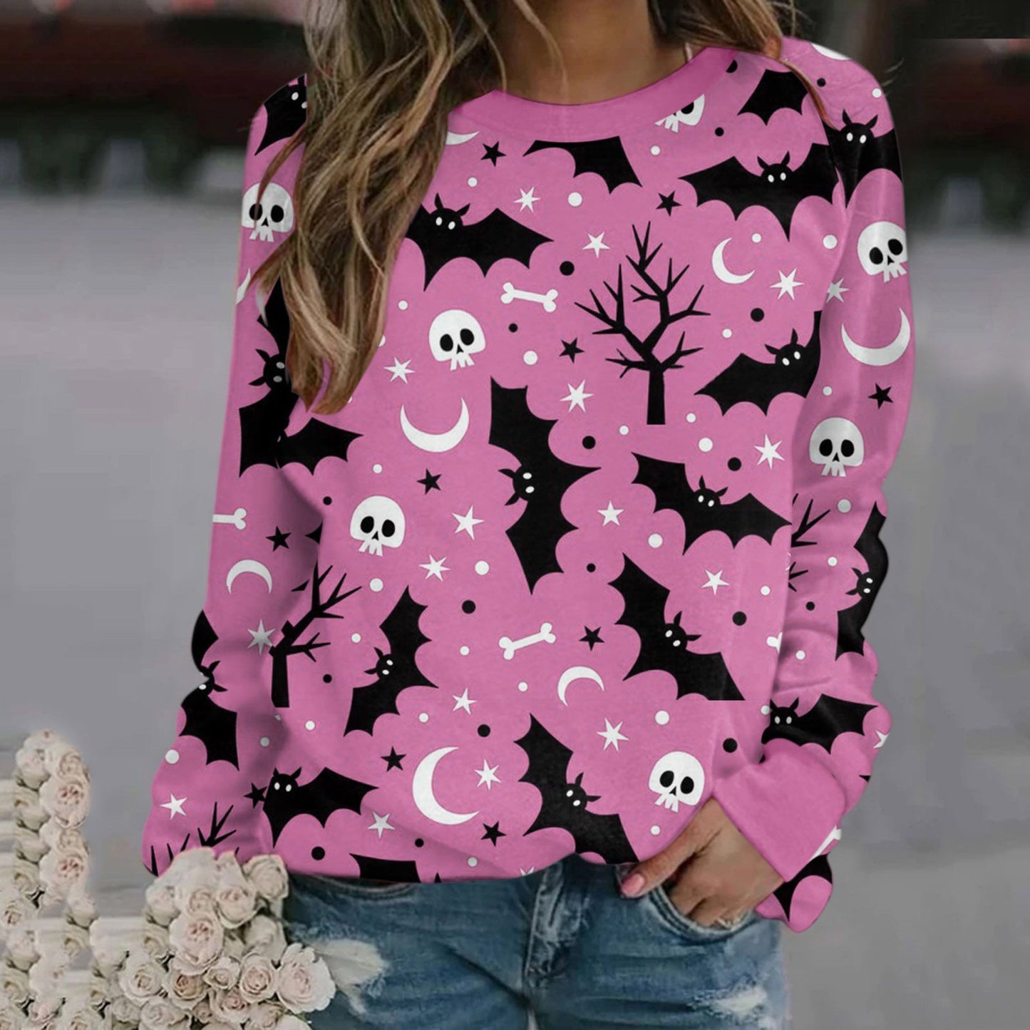 DiSandro Clothing: Women’s Halloween Print Sweatshirt