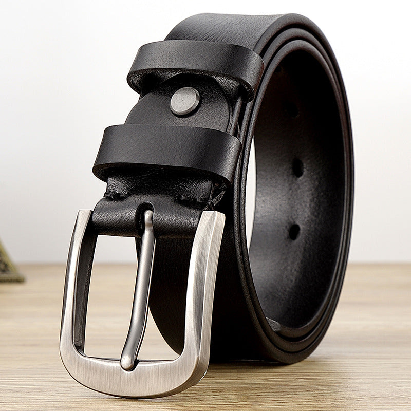 DiSandro Clothing: Original Design Genuine Leather Belt with Alloy Buckle