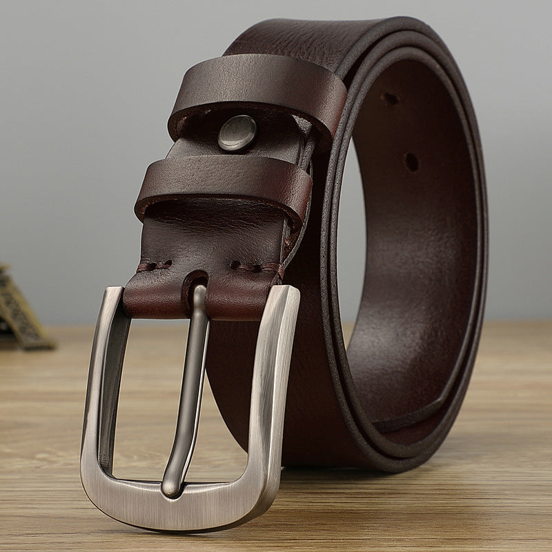 DiSandro Clothing: Original Design Genuine Leather Belt with Alloy Buckle