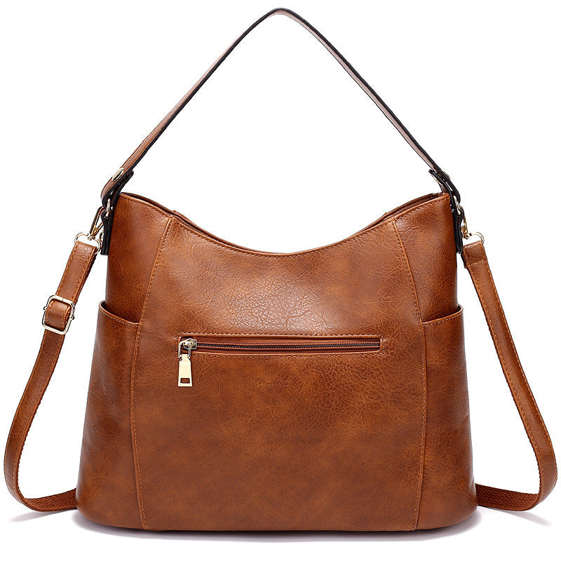 DiSandro Clothing: Women's Vegan Leather Messenger Tote Bag