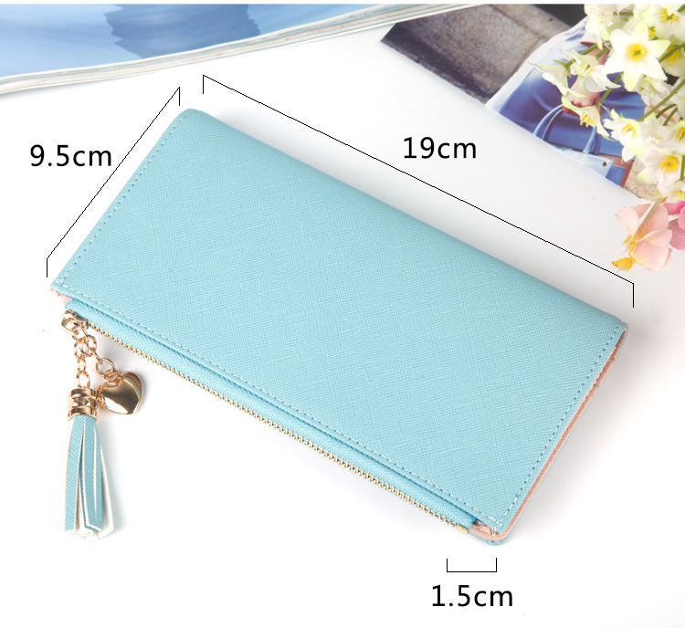 The Verona - Faux Leather Tassel Wallet