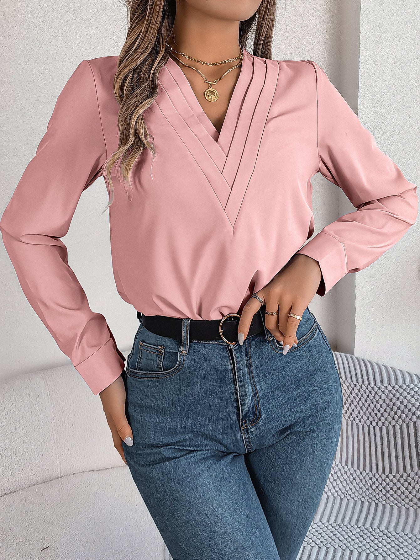 DiSandro Clothing: Women’s Elegant Long Sleeve Blouse