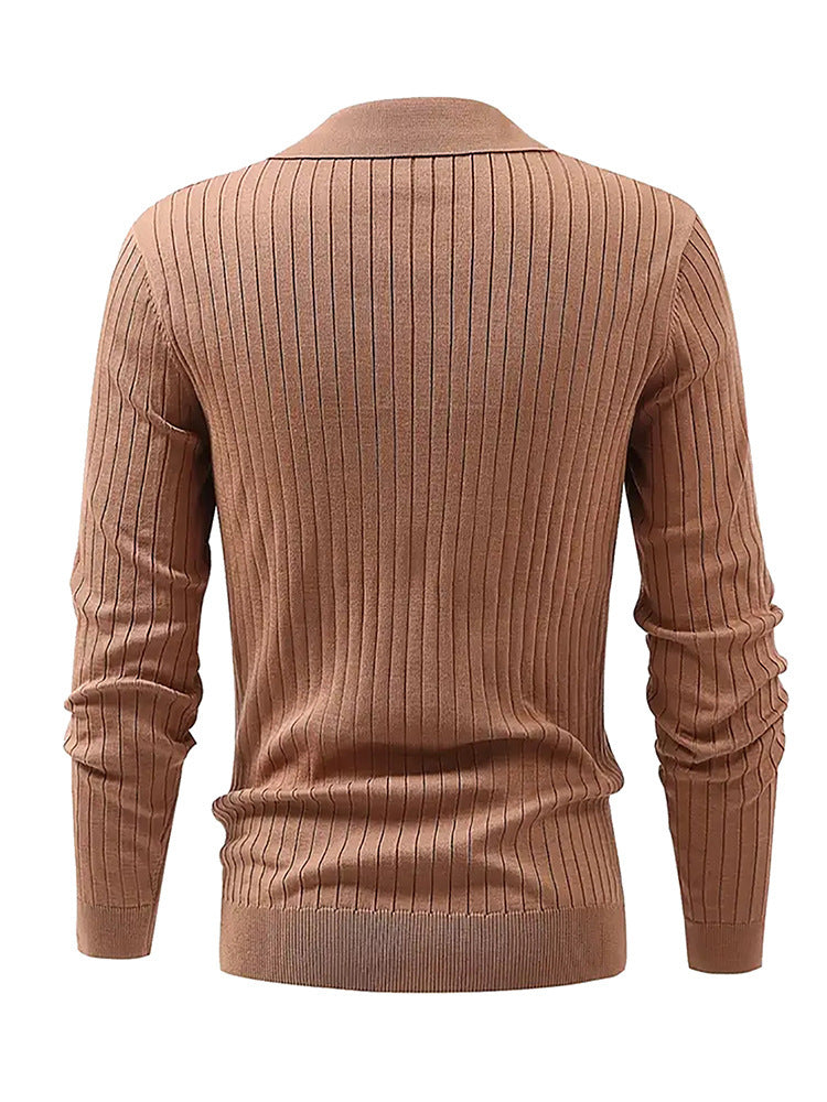 DiSandro Clothing: Men's Slim Fit Textured Knit Polo Shirt
