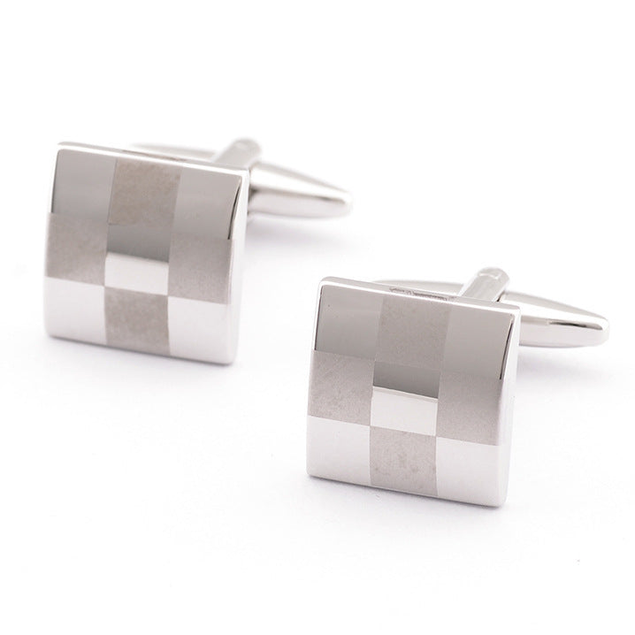 DiSandro Clothing: French Checkered Laser Cufflinks