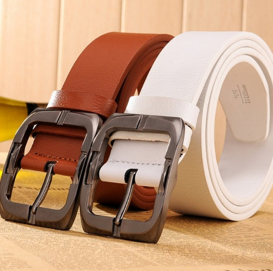 DiSandro Clothing: Genuine Leather Belt for Men, Alloy Buckle, 3.7cm Width
