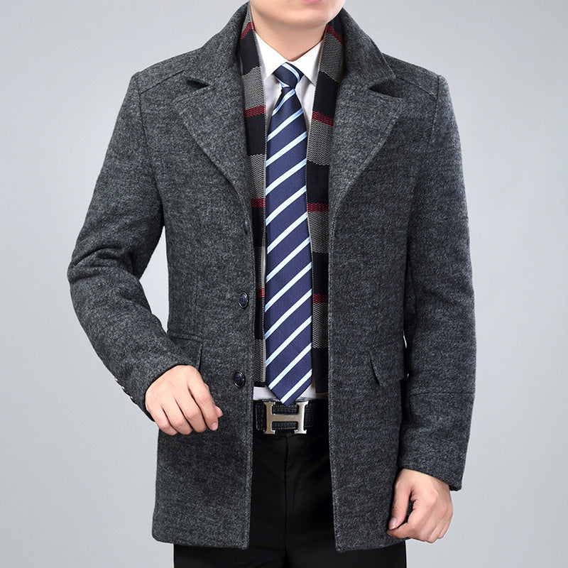 DiSandro Clothing: Men’s Mid-Length Wool Overcoat