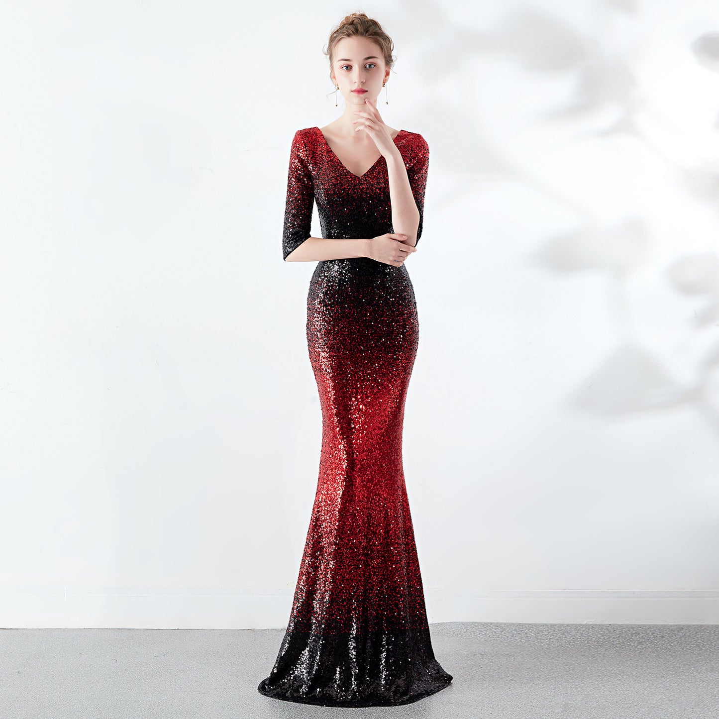 The Aurora Series #2 - Sequined Off-The-Shoulder Mermaid Evening Gowns