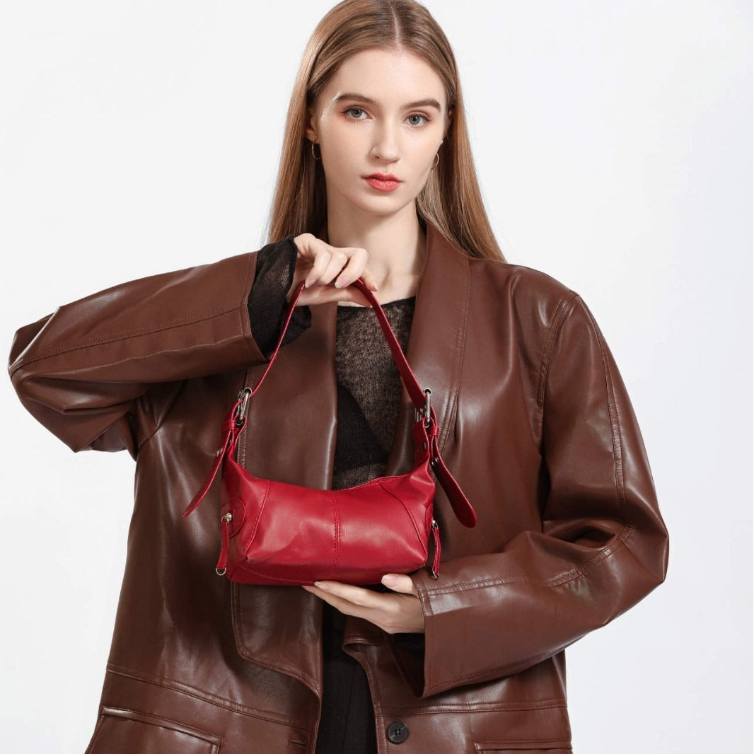 DiSandro Clothing: Women's Vegan Leather Shoulder Bag