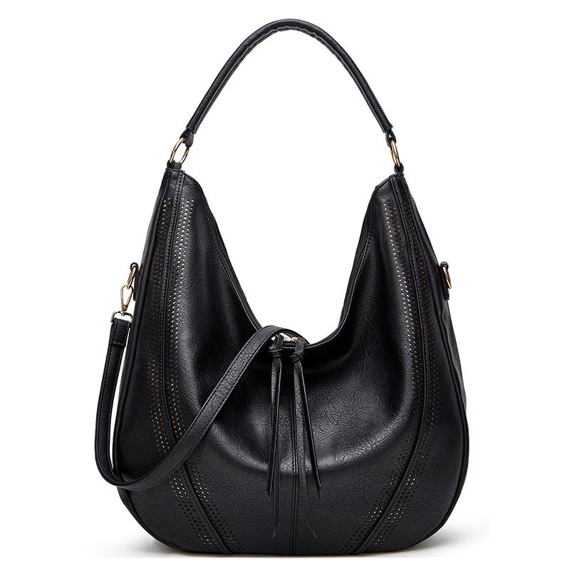 Women’s Vegan Leather Hobo Tote Shoulder Bag