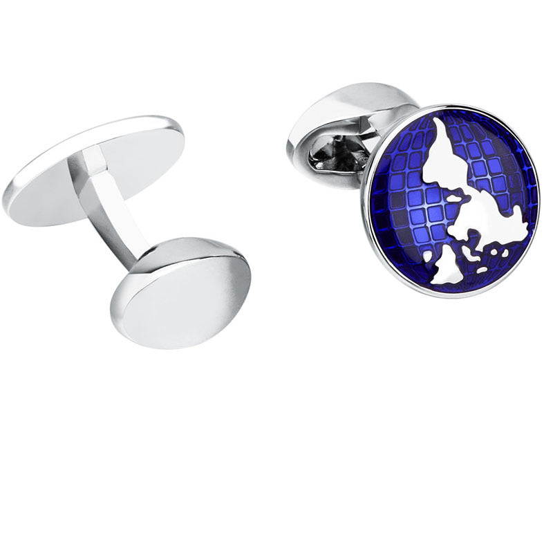 World Map French Cufflinks