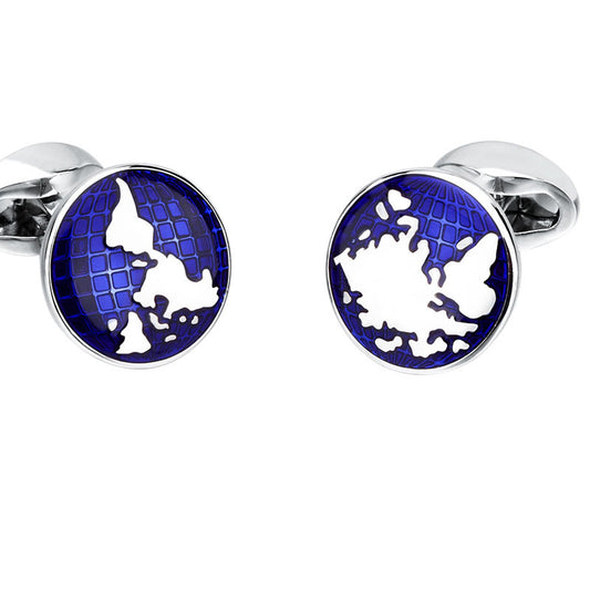 World Map French Cufflinks