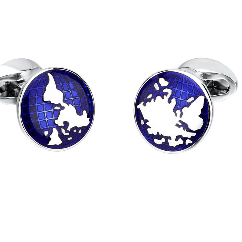 World Map French Cufflinks
