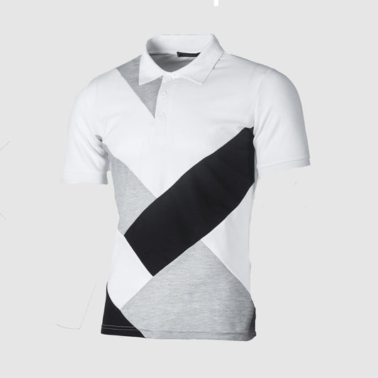 DiSandro Clothing: Men's Casual Striped Cotton Polo Shirt