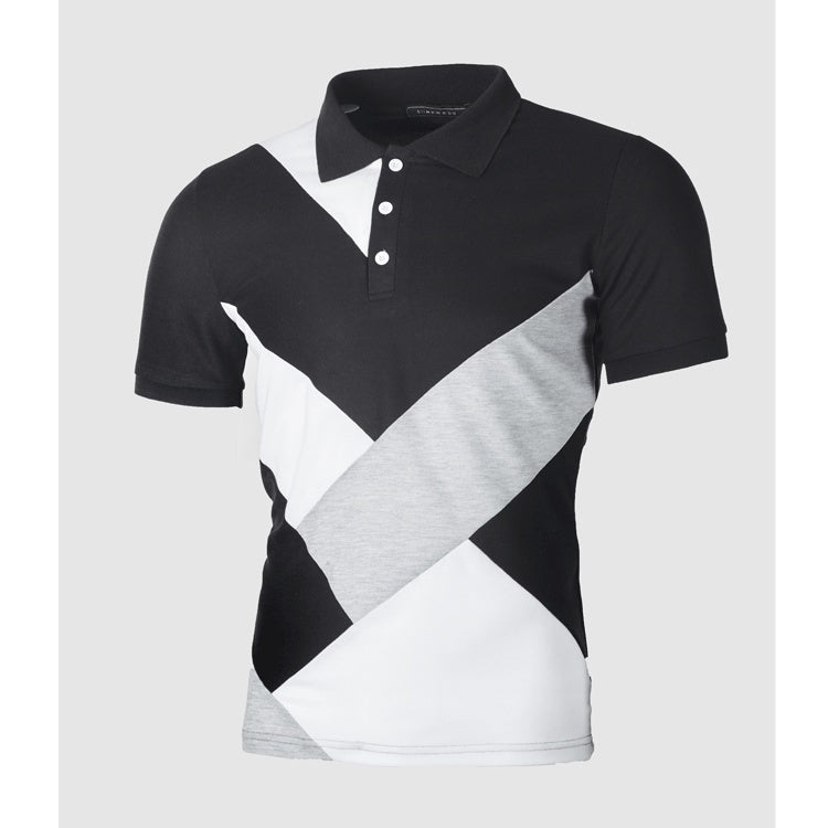 DiSandro Clothing: Men's Casual Striped Cotton Polo Shirt