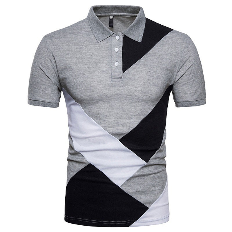 DiSandro Clothing: Men's Casual Striped Cotton Polo Shirt