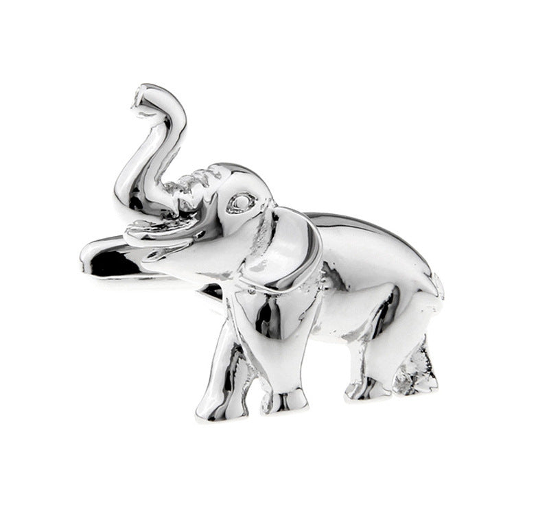 DiSandro Clothing: Silver Plating Elephant Cufflinks