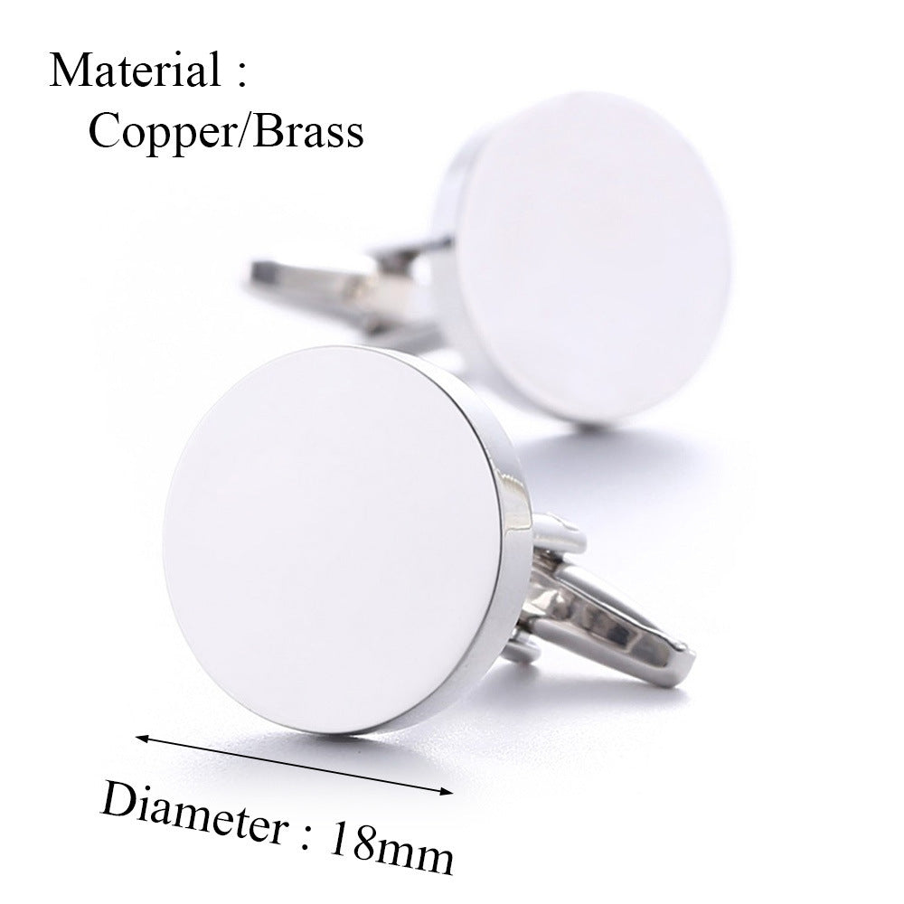 Round French Cufflinks