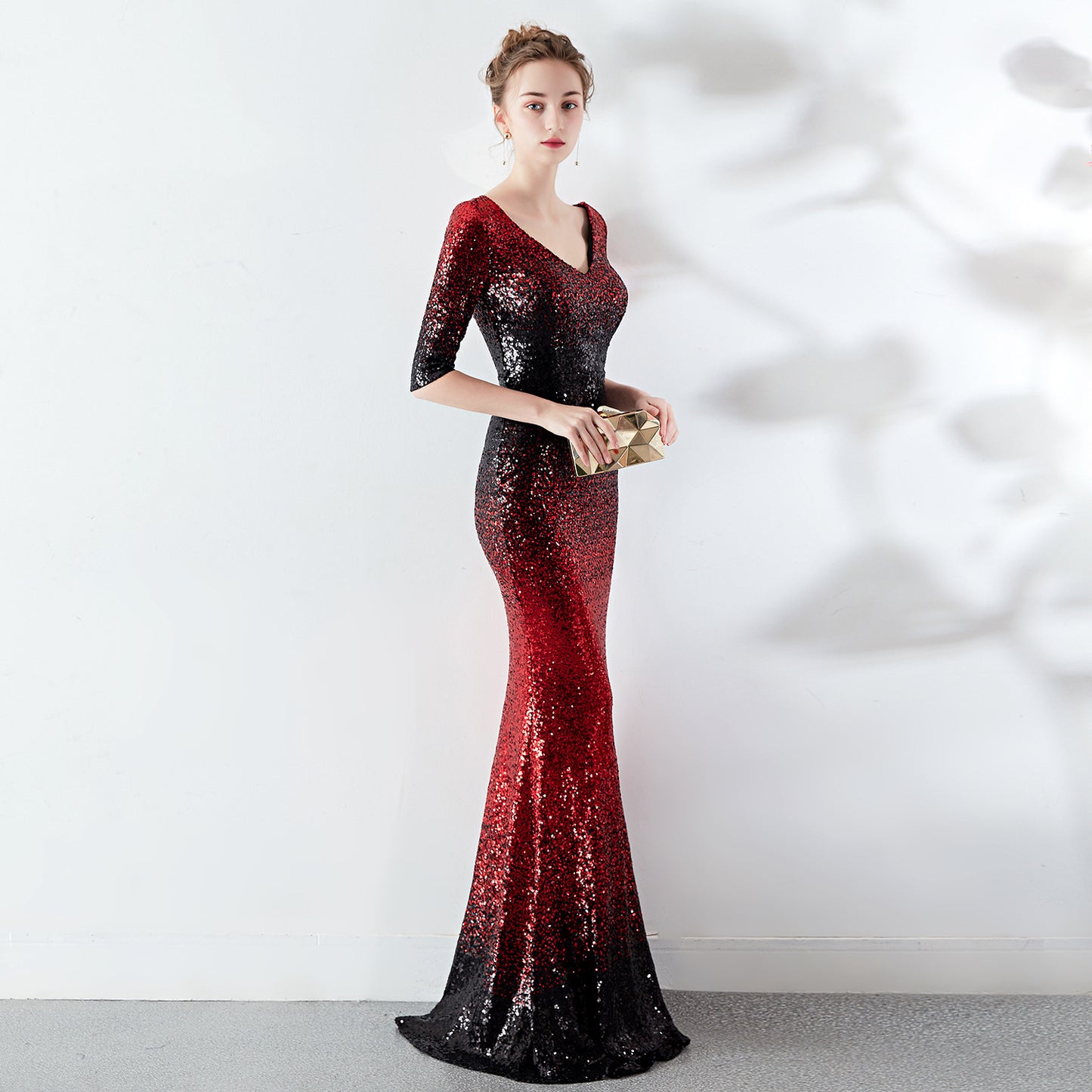 The Aurora Series #2 - Sequined Off-The-Shoulder Mermaid Evening Gowns