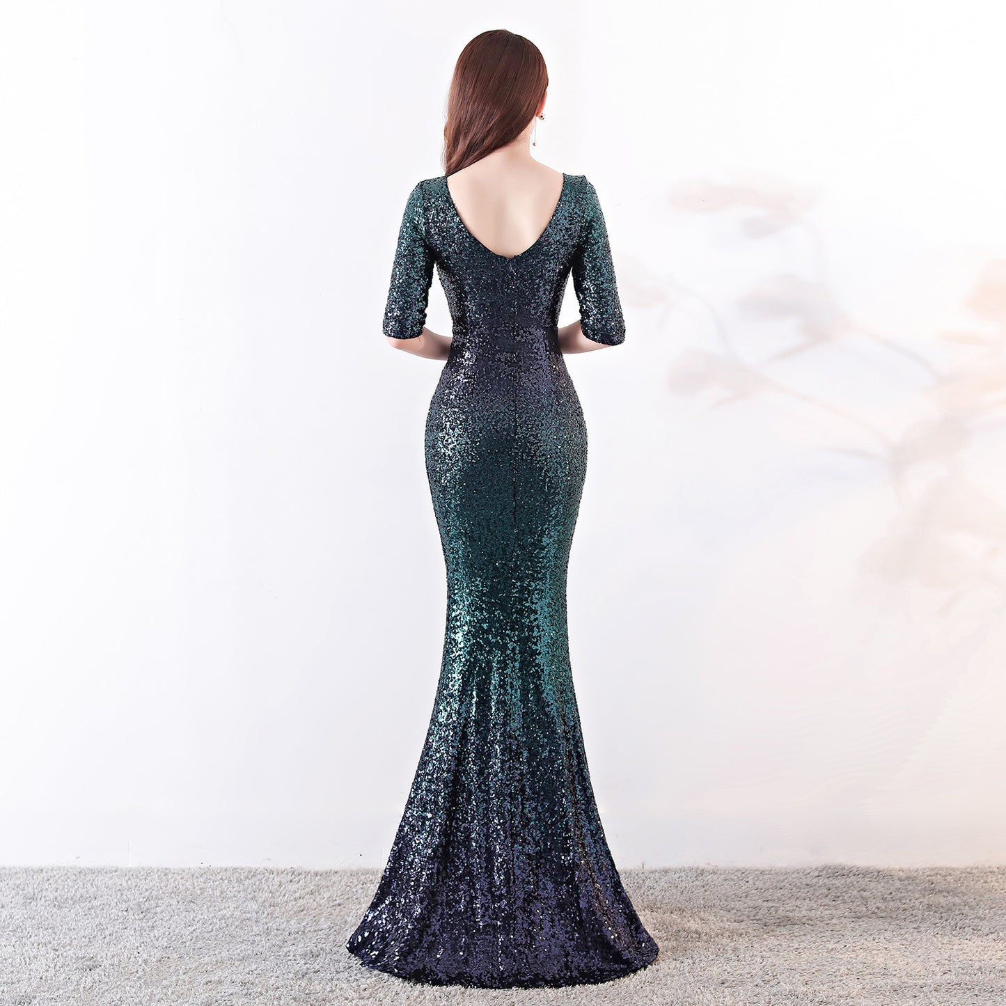 The Aurora Series #2 - Sequined Off-The-Shoulder Mermaid Evening Gowns