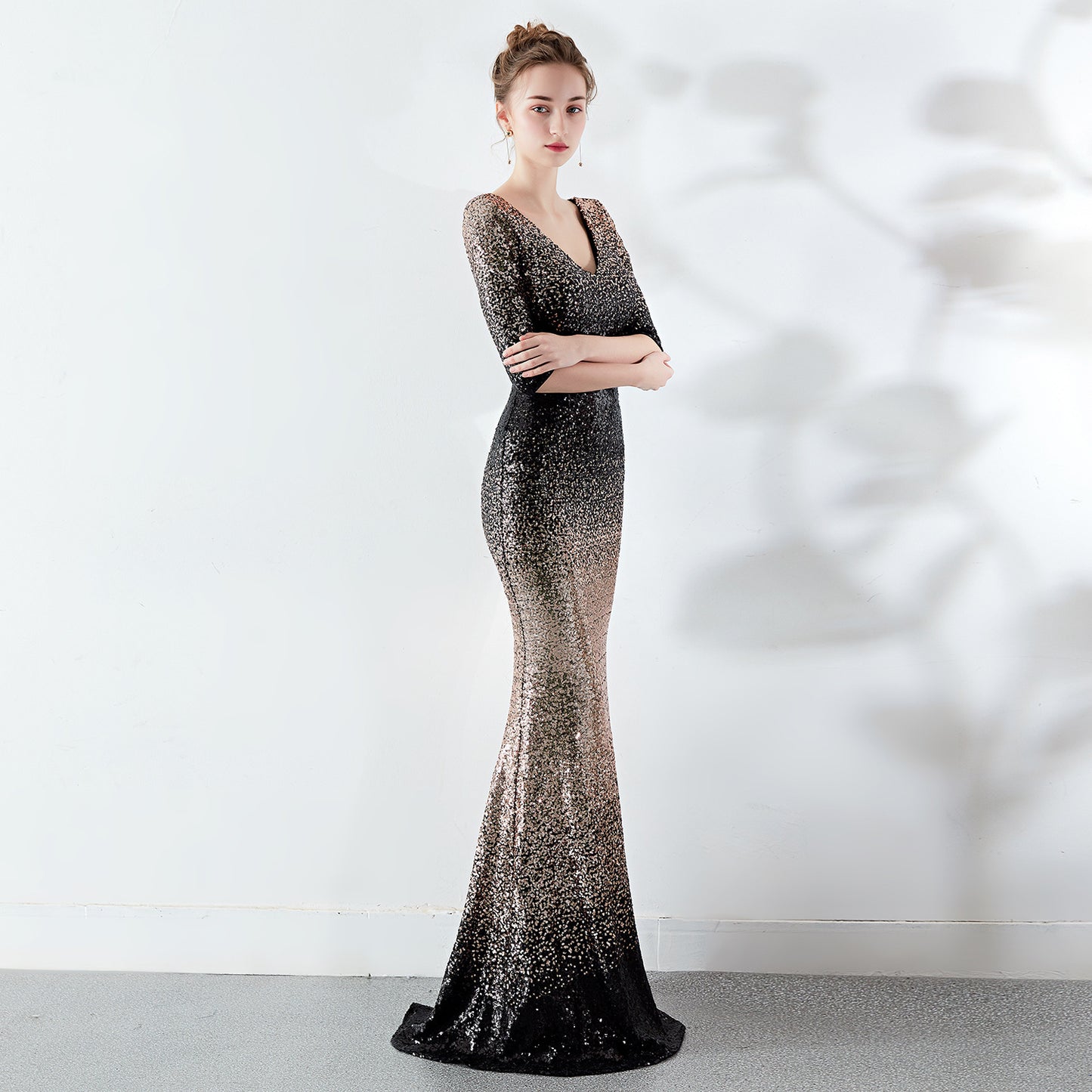 The Aurora Series #2 - Sequined Off-The-Shoulder Mermaid Evening Gowns