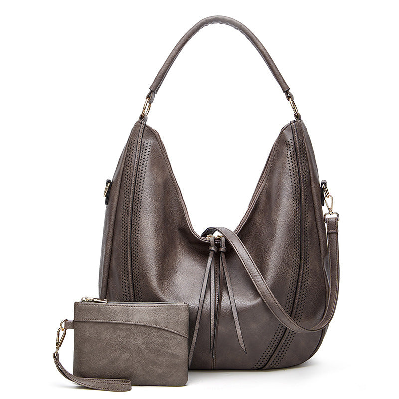 Women’s Vegan Leather Hobo Tote Shoulder Bag