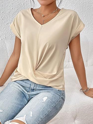 DiSandro Clothing: Women’s V-Neck Short Sleeve Top