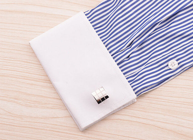 DiSandro Clothing: French Checkered Laser Cufflinks