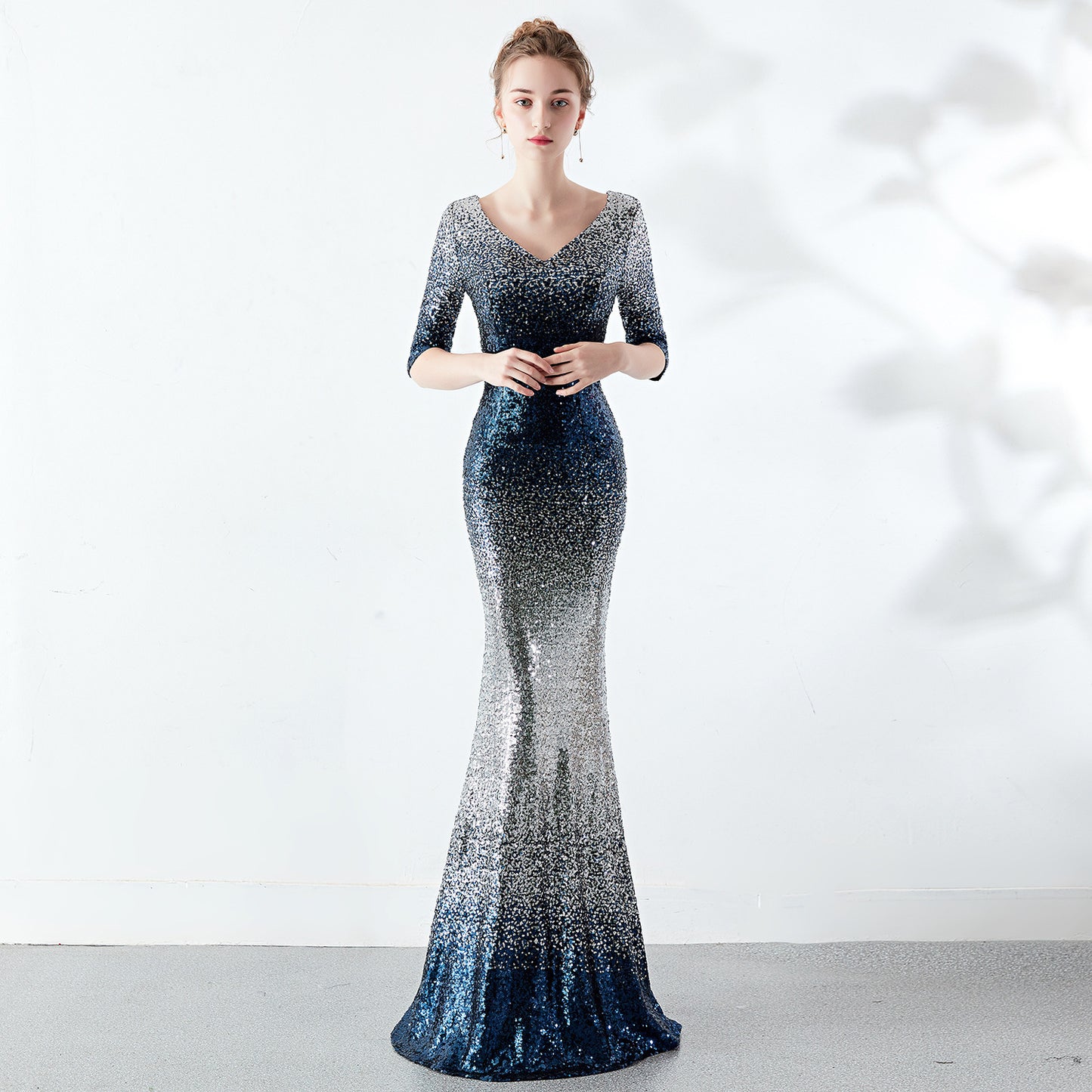 The Aurora Series #2 - Sequined Off-The-Shoulder Mermaid Evening Gowns