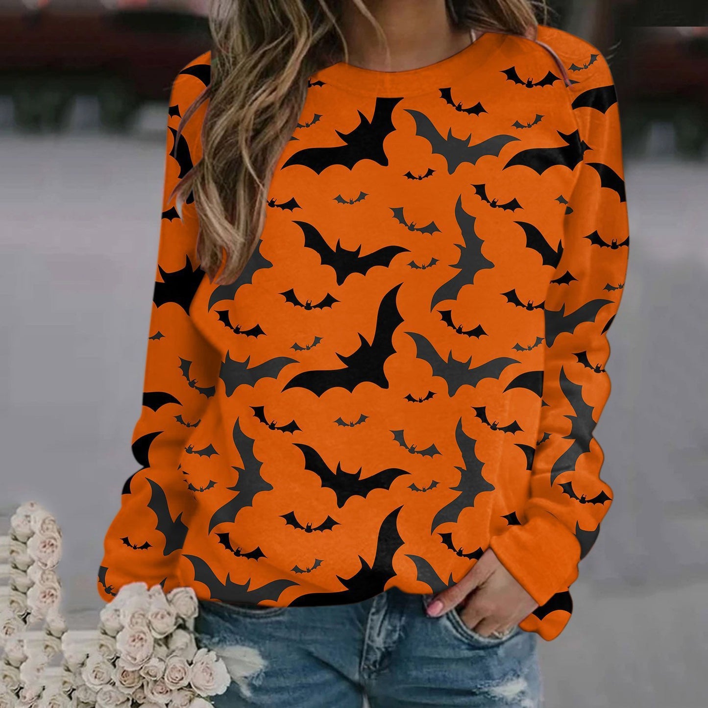 DiSandro Clothing: Women’s Halloween Print Sweatshirt