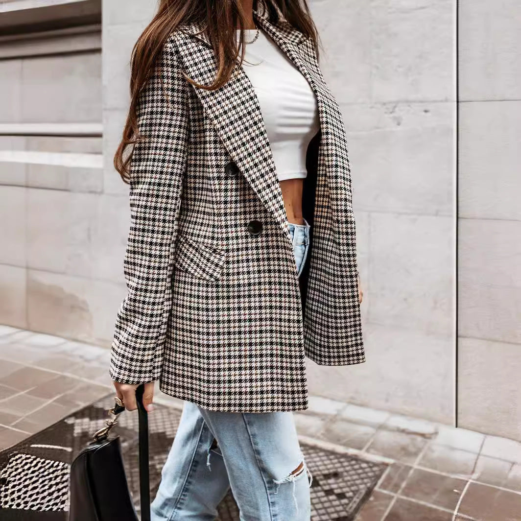 DiSandro Clothing: Women's Plaid Blazer
