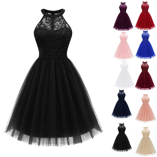 The Alina – Lace Mesh Dress