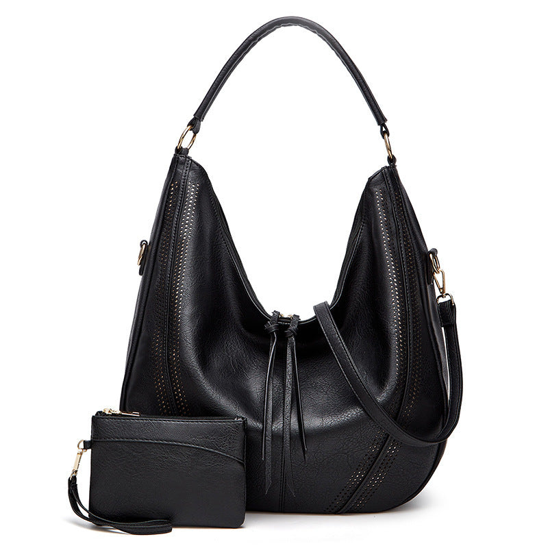 Women’s Vegan Leather Hobo Tote Shoulder Bag