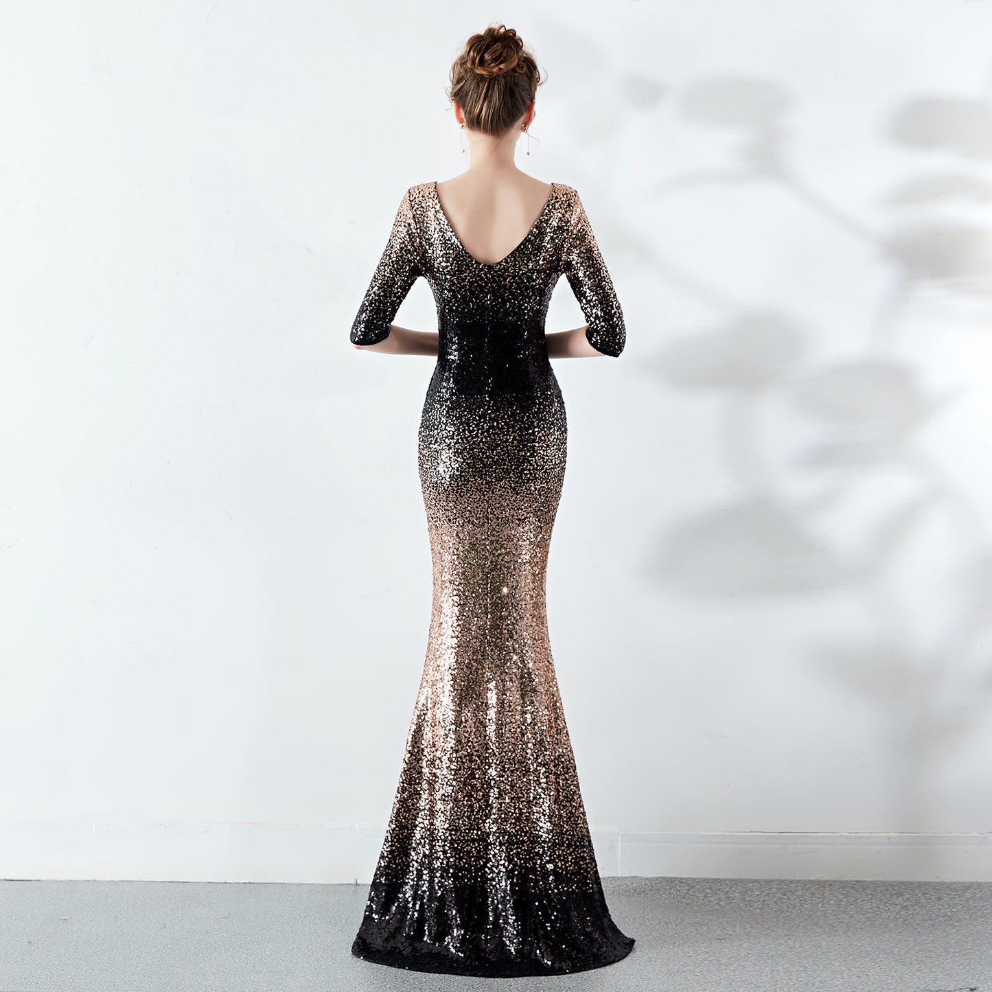 The Aurora Series #2 - Sequined Off-The-Shoulder Mermaid Evening Gowns