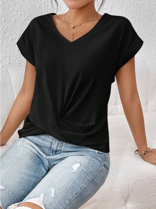 DiSandro Clothing: Women’s V-Neck Short Sleeve Top