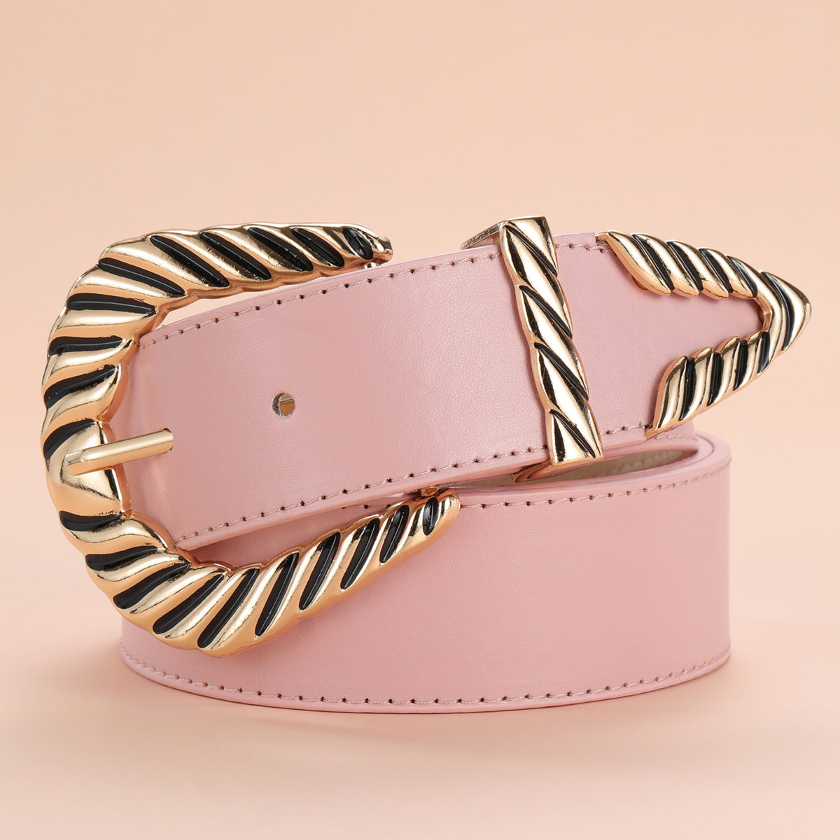 DiSandro Clothing: Women's Faux Leather Pin Buckle Belt