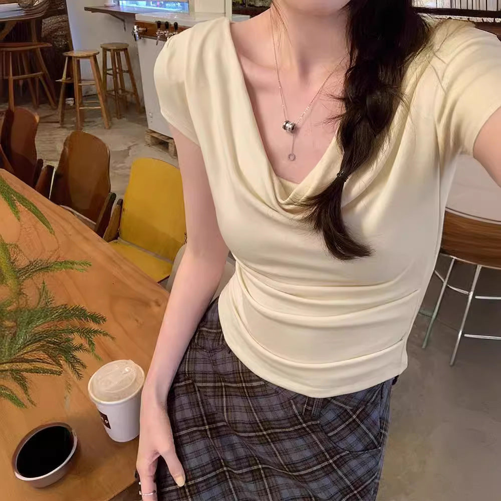 DiSandro Clothing: Women’s Cowl Neck Blouse