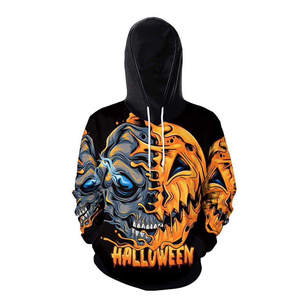 DiSandro Clothing: Unisex Halloween Print Street Style Hoodie