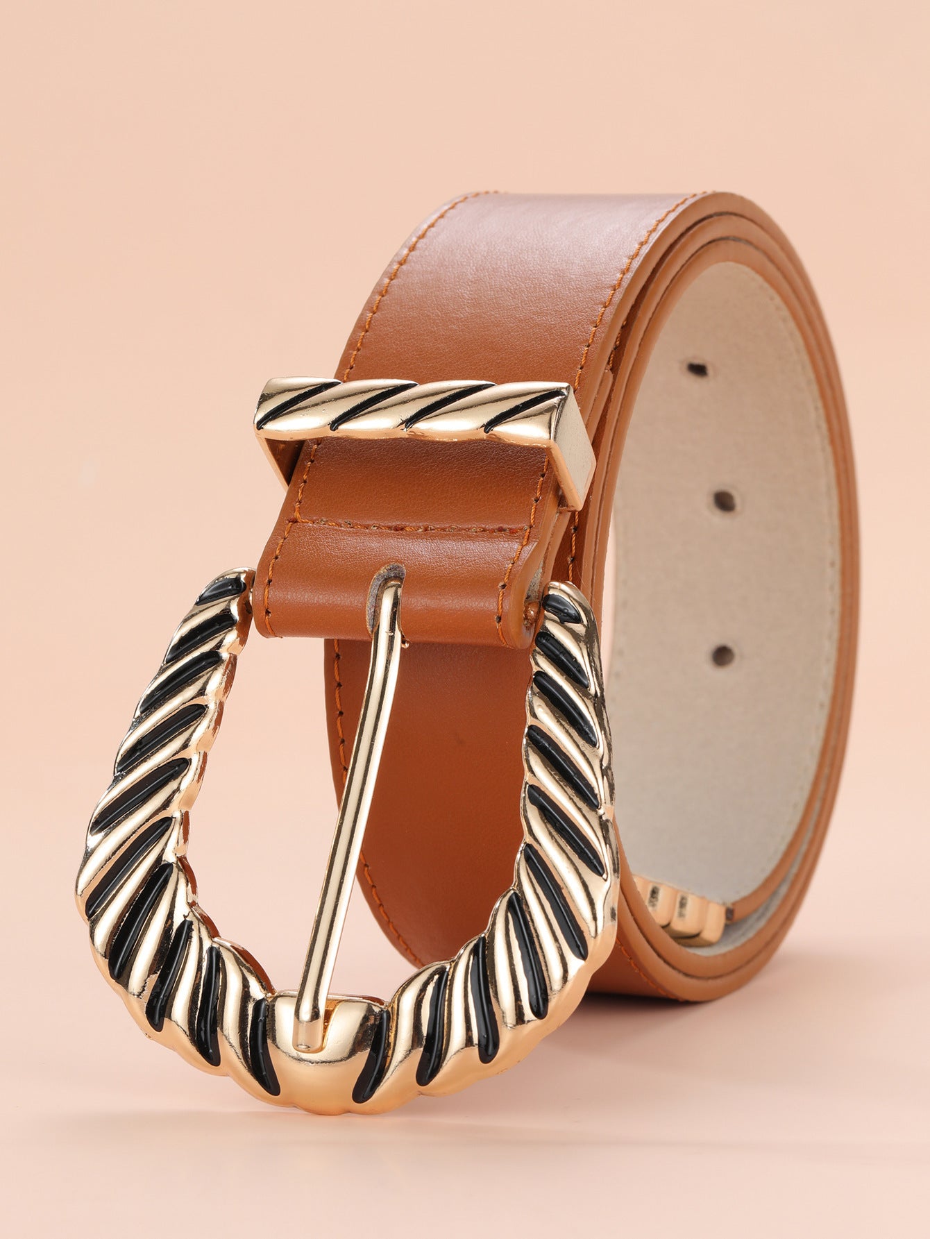 DiSandro Clothing: Women's Faux Leather Pin Buckle Belt