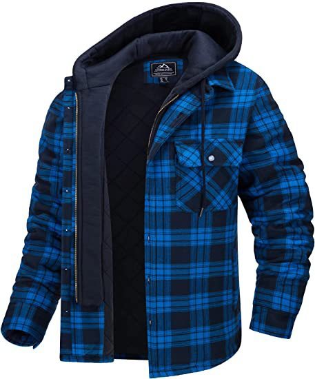 DiSandro Clothing: Men's Plaid Hooded Winter Coat
