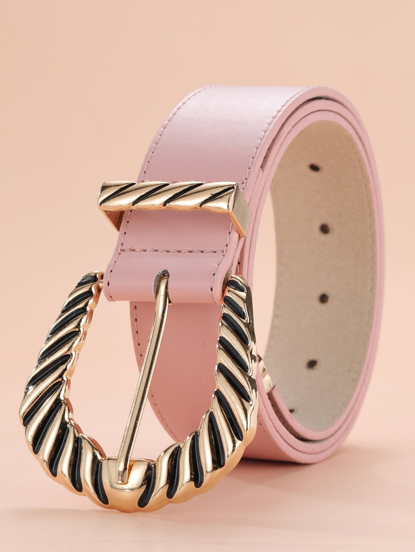 DiSandro Clothing: Women's Faux Leather Pin Buckle Belt