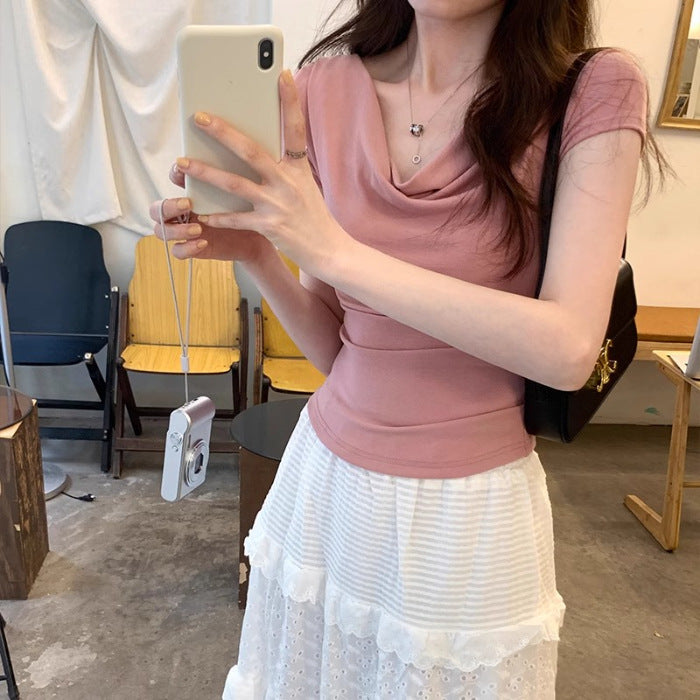 DiSandro Clothing: Women’s Cowl Neck Blouse