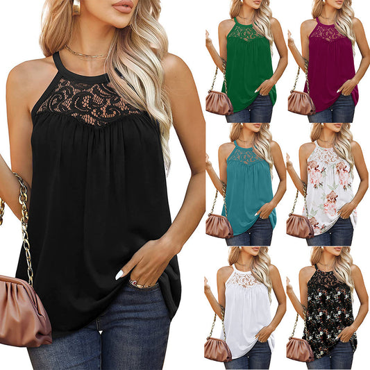 DiSandro Clothing: Women’s Lace Halter Tank Top