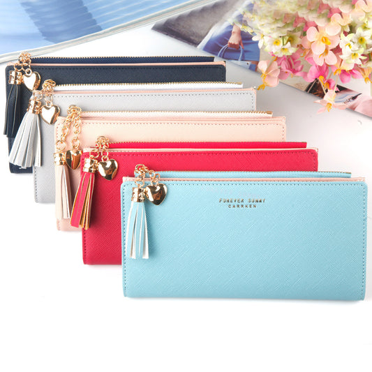 The Verona - Faux Leather Tassel Wallet